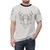 Mystic deer t-shirt with geometric forest and moon design - men front