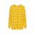 Yellow brick pattern sweatshirt - hanging