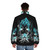Prince Blue Puffer Jacket - Anime Inspired Superhero Style - men back