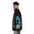 Prince Blue Puffer Jacket - Anime Inspired Superhero Style - men side left