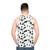 Dalmatian spots dog fur pattern unisex tank top - men back