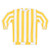 Vintage-style yellow and white vertical stripes sweatshirt