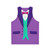 Purple tuxedo bowtie unisex tank top - Back