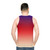 Stylish ombre gradient tank top - men back