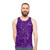 Purple glitter confetti unisex tank top - men