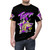 Stylish t-shirt featuring a music band logo design in pop rock style - men front