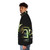 Final Fantasy XIV Astrologian Puffer Jacket featuring the crystal and soul motif - men side left