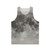 Unisex tank top with a textured lunar surface design