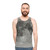 Unisex tank top with a textured lunar surface design - men