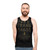 Transgender unisex tank top with trans magic and pagan symbols - men