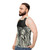 Unisex tank top with The Microphones and Mount Eerie indie folk music art - men side