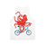 Cycling octopus unisex tank top