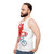 Cycling octopus unisex tank top - men side