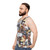 Pupper Party Unisex Dog Tank Top with Cute Dog and Animal Pattern - men side