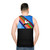 Melodic Blue Unisex Tank Top - men back