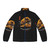 The Great Wave of Coffee Puffer Jacket featuring Japanese pop art inspired design