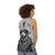 Punk Raccoon Graphic Tank Top - women back