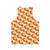 Pumpkin Pie Pattern Unisex Tank Top - Back