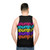 Retro fitness unisex tank top - men back