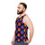 Unisex tank top with Hex crypto and Pulsechain logo design - men side