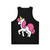 Cute unicorn unisex tank top - Back