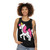 Cute unicorn unisex tank top - women