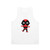 Cute baby superhero graphic on unisex superhero tank top