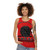 Unisex vintage-style tank top featuring "The Man from Uncle" logo - women