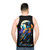 Spooky gothic bird unisex tank top - men back