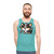 Tricolor corgi with bees on a tank top - men