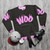 Woo Ah Kpop Music Graphic Sweatshirt - flat lay