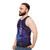 Psychedelic mushroom shaman unisex tank top - men side