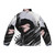 Assassin's Creed inspired puffer jacket with hooded design and comic book style graphics - Back