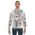 Alice in Wonderland inspired shattered sweatshirt with dark fantasy and gothic fashion elements - men