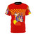 Vibrant graphic t-shirt featuring an artistic pop art design of oranges and lemons