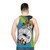 Unisex Kerbal Space Program inspired vector rocket tank top - men back