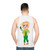 Jean Milburn Courgette Lady Unisex Tank Top - men back