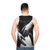 Unisex tank top with latex-inspired design - men back