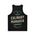 Culinary manager unisex tank top - Back