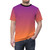 Vibrant orange and purple gradient abstract design t-shirt - men front