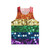 Unisex sequin pride flag graphic tank top