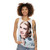 Unisex pop art tank top with Princess Grace Kelly design - women