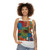 Primitive unisex abstract colorful whimsical tank top - women