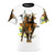 Stylized graphic art designs featuring rodeo bull riders and quotes for an extreme sports t-shirt.