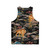 Japanese tiger floral unisex tank top - Back