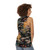 Japanese tiger floral unisex tank top - women back
