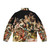 Colorful puffer jacket featuring elements of European art history - Back