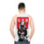 Cyberpunk Japanese urban style unisex tank top - men back