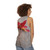 Japanese maple leaves unisex tank top - women back
