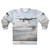 Avro Lancaster bomber in snowy landscape on winter sweatshirt